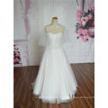 China Custom Made Querida Vestido de Noiva Lace Strapless Wedding Dress